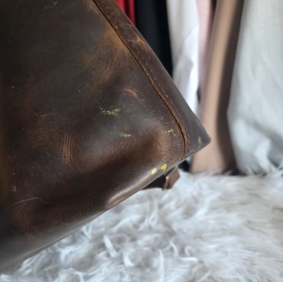 Portland Leather Goods Small Tote Brown Leather - Picture 5 of 9